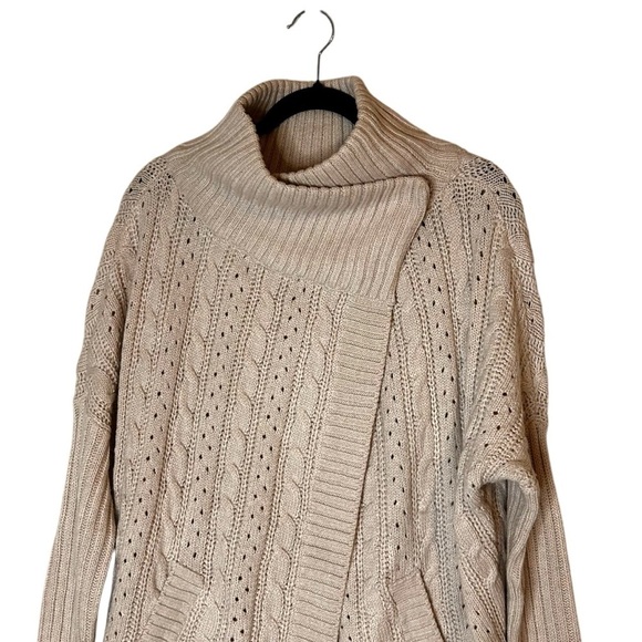 RD Style Women's Cable Knit Wrap Cardigan Sweater- size Small - Picture 3 of 9